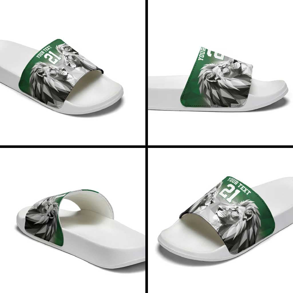 Kenya Rugby Custom Slide Sandals Green Kenyan 22-23 Motif LT9