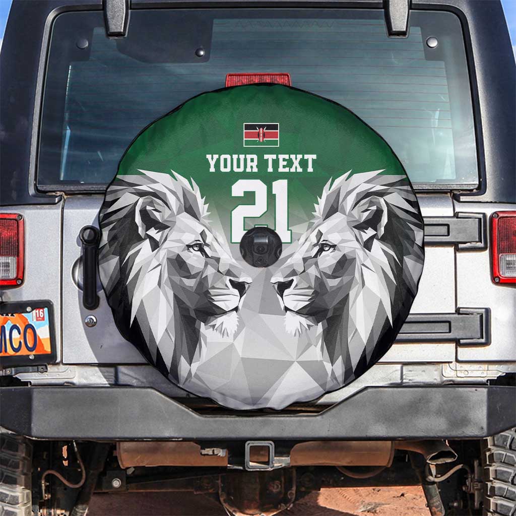 Kenya Rugby Custom Spare Tire Cover Green Kenyan 22-23 Motif LT9