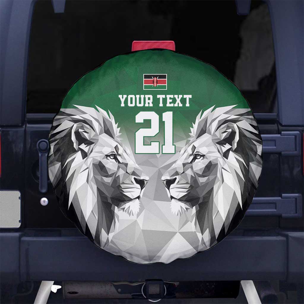 Kenya Rugby Custom Spare Tire Cover Green Kenyan 22-23 Motif LT9