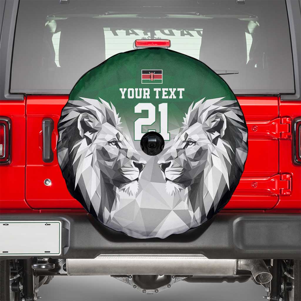 Kenya Rugby Custom Spare Tire Cover Green Kenyan 22-23 Motif LT9