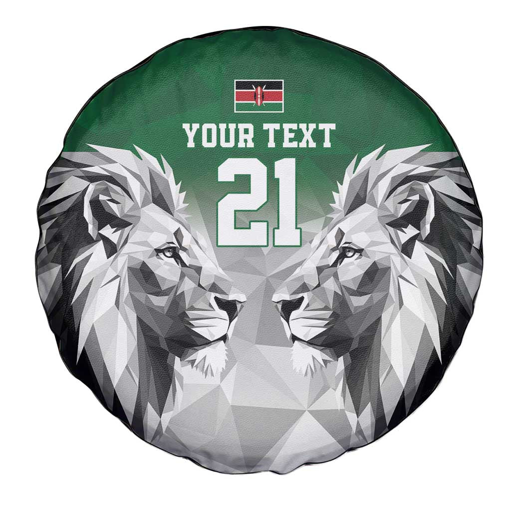Kenya Rugby Custom Spare Tire Cover Green Kenyan 22-23 Motif LT9
