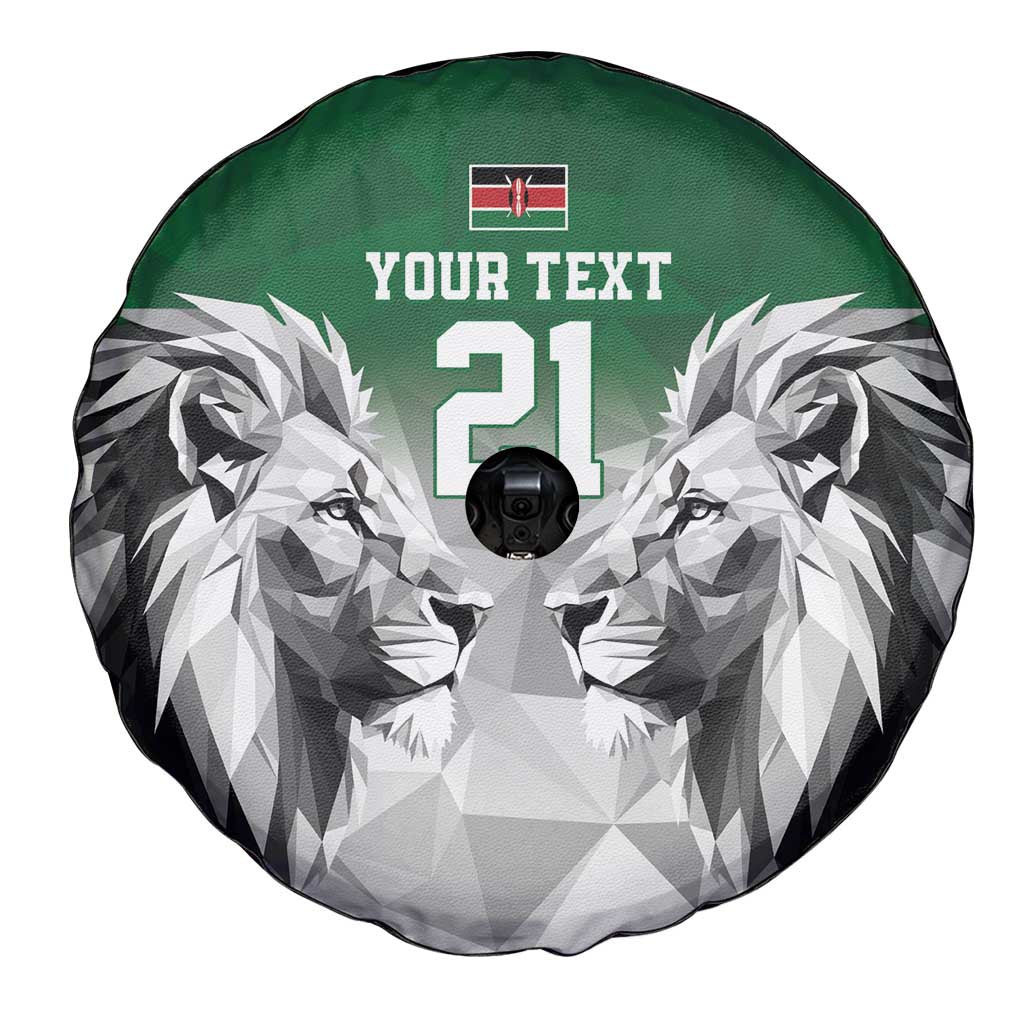 Kenya Rugby Custom Spare Tire Cover Green Kenyan 22-23 Motif LT9