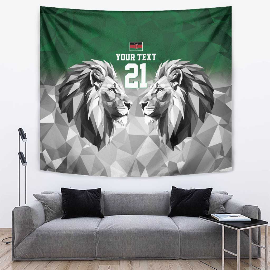 Custom Rugby Africa Kenya Tapestry Green Kenyan 22-23 Motif LT9