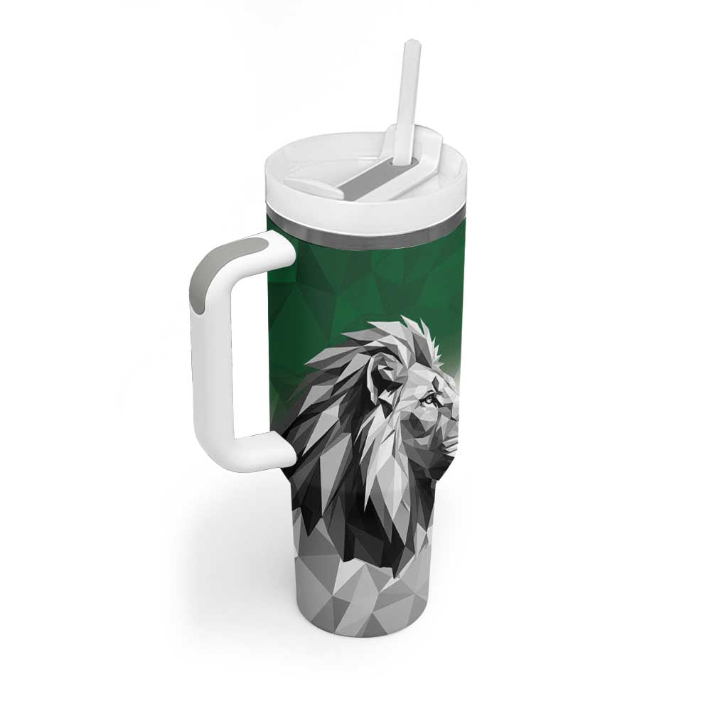 Custom Rugby Africa Kenya Tumbler With Handle Green Kenyan 22-23 Motif LT9