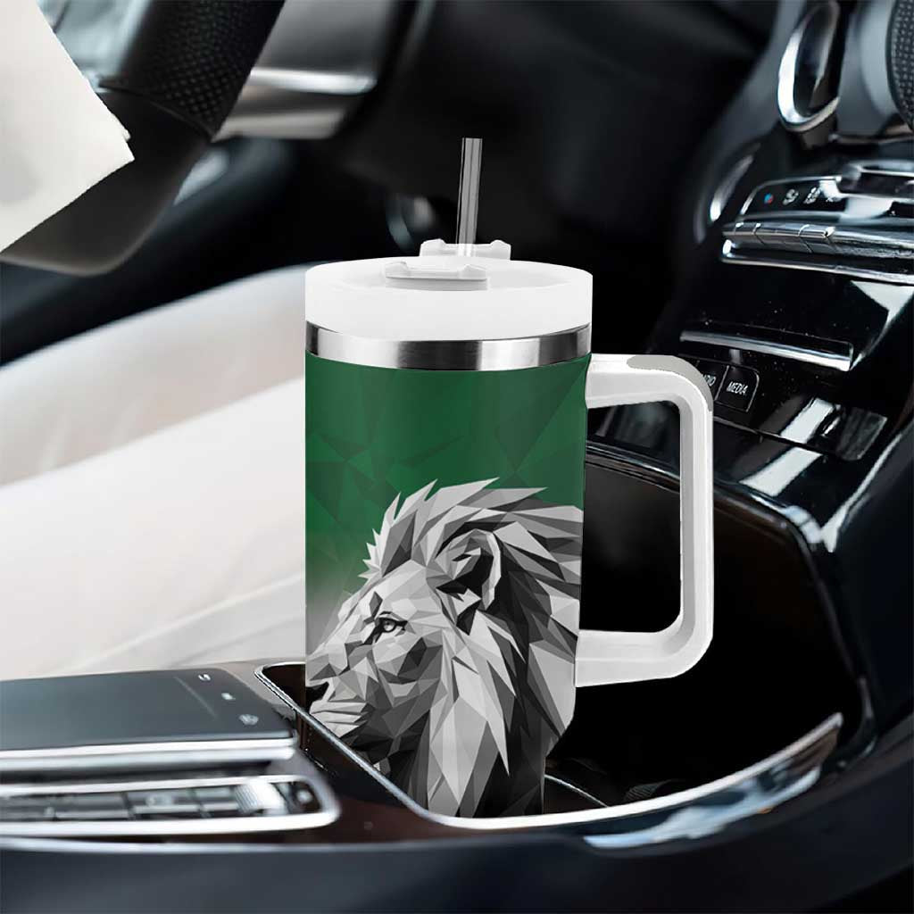 Custom Rugby Africa Kenya Tumbler With Handle Green Kenyan 22-23 Motif LT9