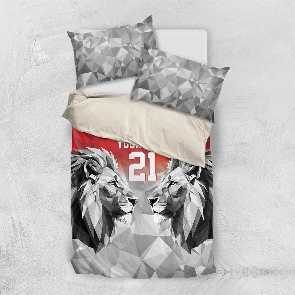 Custom Rugby Africa Kenya Bedding Set Red Kenyan 22-23 Motif LT9