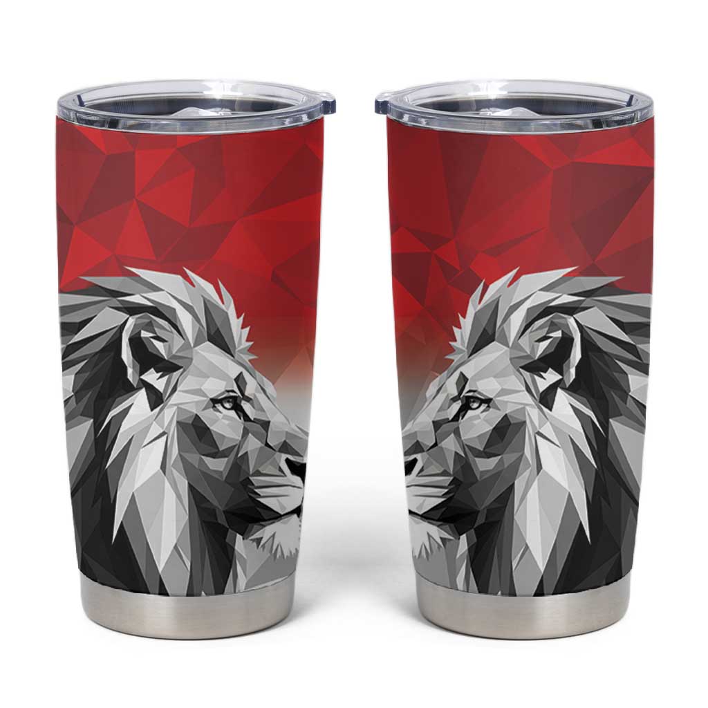 Custom Rugby Africa Kenya Tumbler Cup Red Kenyan 22-23 Motif LT9