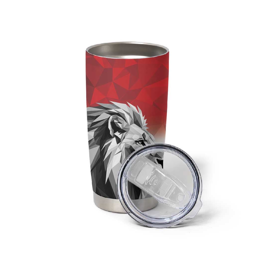 Custom Rugby Africa Kenya Tumbler Cup Red Kenyan 22-23 Motif LT9