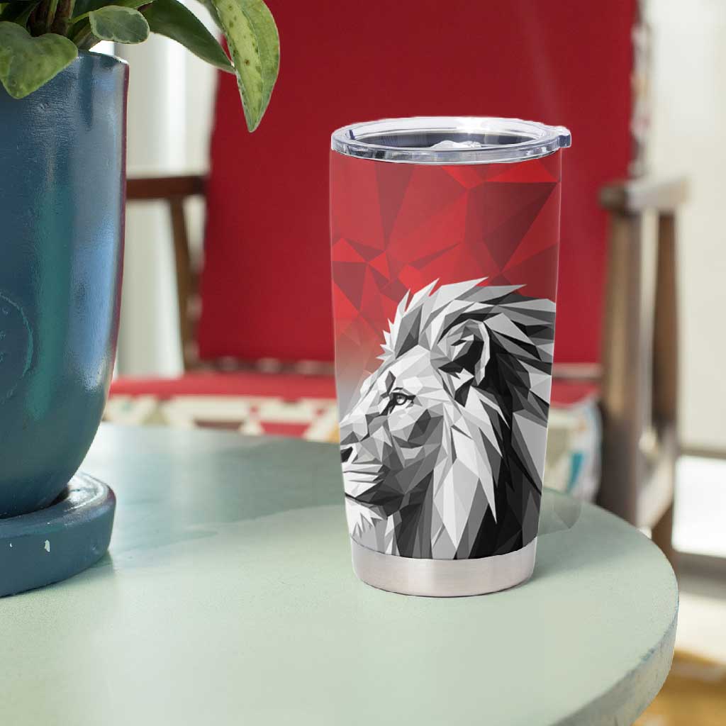 Custom Rugby Africa Kenya Tumbler Cup Red Kenyan 22-23 Motif LT9