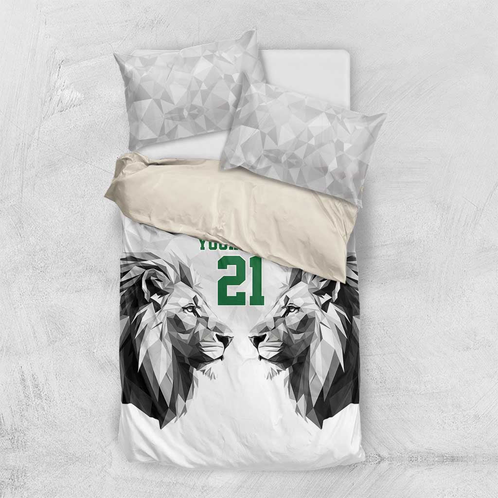 Custom Rugby Africa Kenya Bedding Set White Kenyan 22-23 Motif LT9