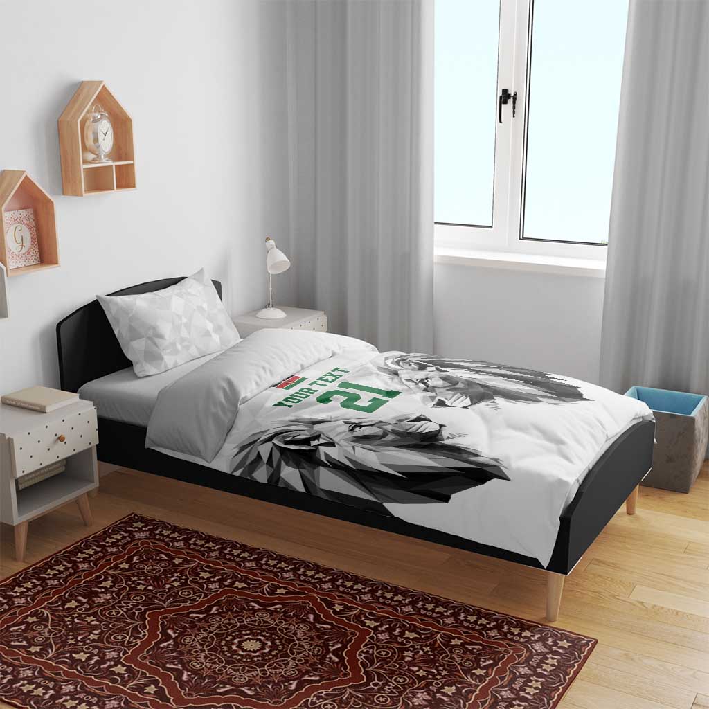 Custom Rugby Africa Kenya Bedding Set White Kenyan 22-23 Motif LT9