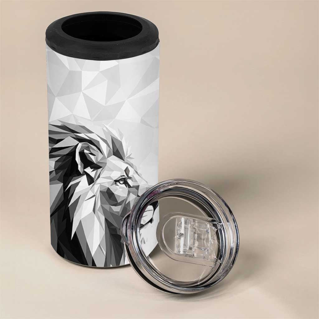 Custom Rugby Africa Kenya 4 in 1 Can Cooler Tumbler White Kenyan 22-23 Motif LT9