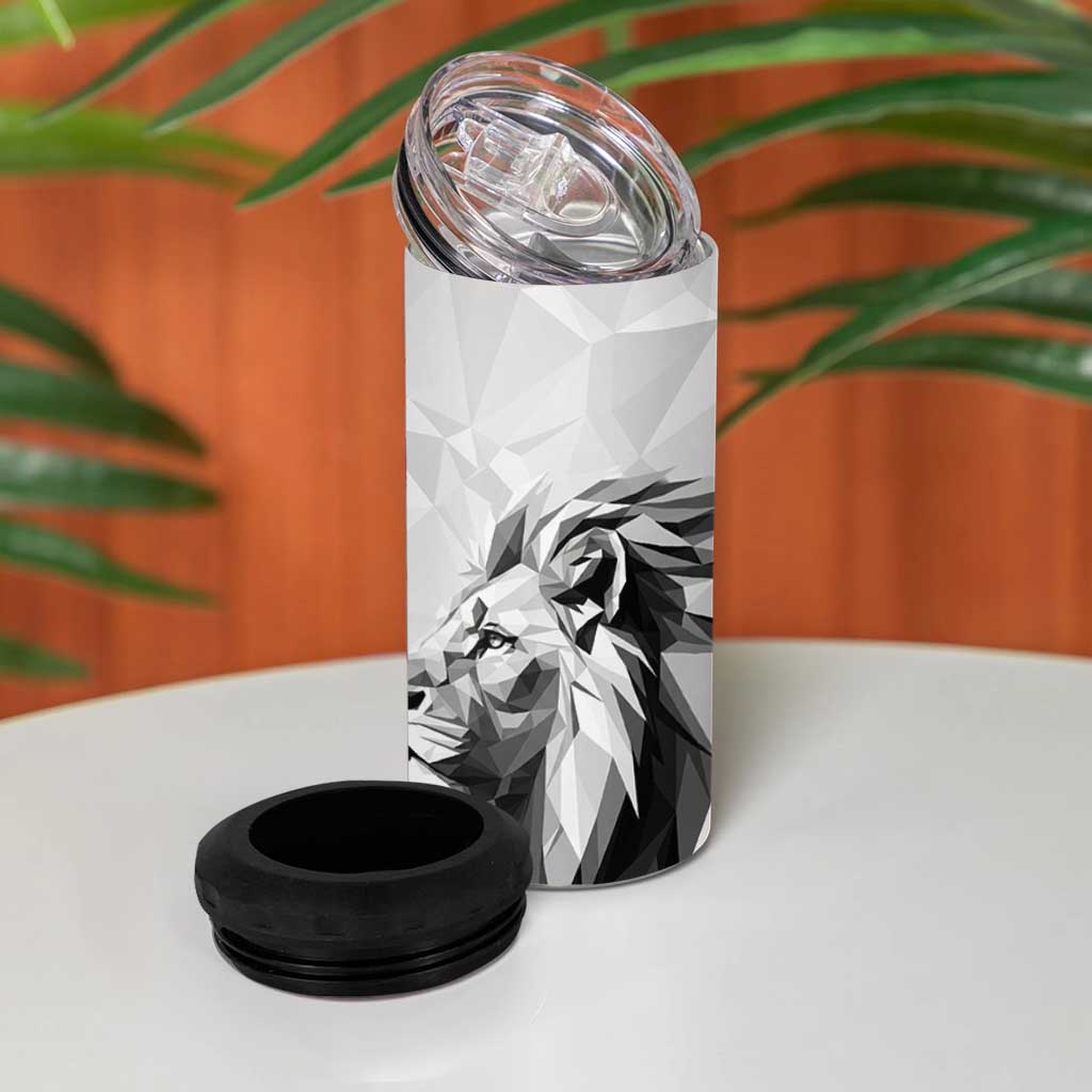 Custom Rugby Africa Kenya 4 in 1 Can Cooler Tumbler White Kenyan 22-23 Motif LT9