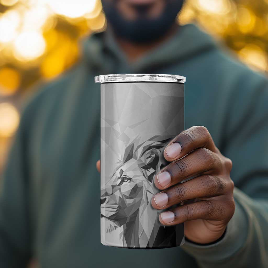 Custom Rugby Africa Kenya 4 in 1 Can Cooler Tumbler White Kenyan 22-23 Motif LT9