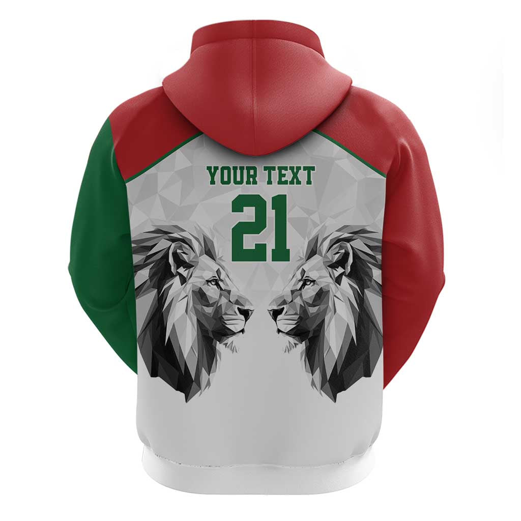 Kenya Rugby Custom Hoodie White Kenyan 22-23 Motif LT9