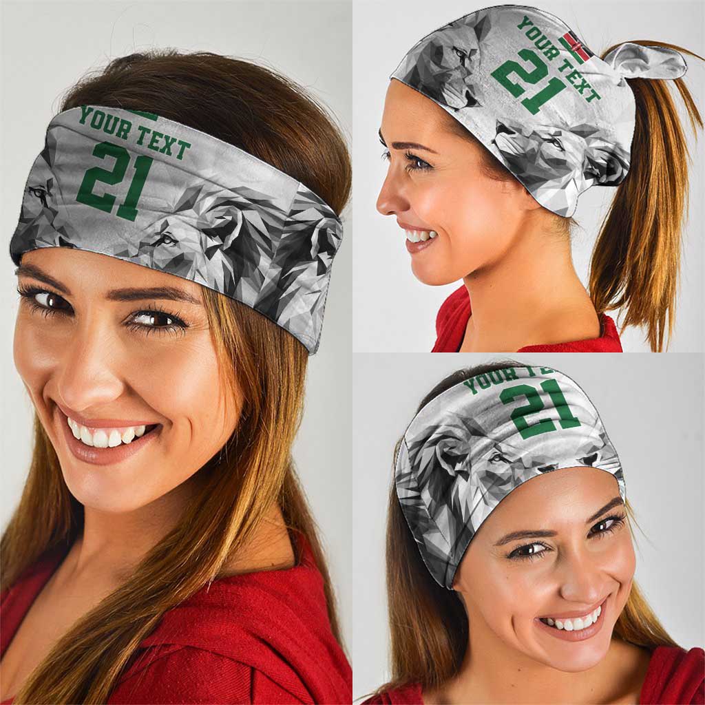 Kenya Rugby Custom Neck Gaiter White Kenyan 22-23 Motif LT9
