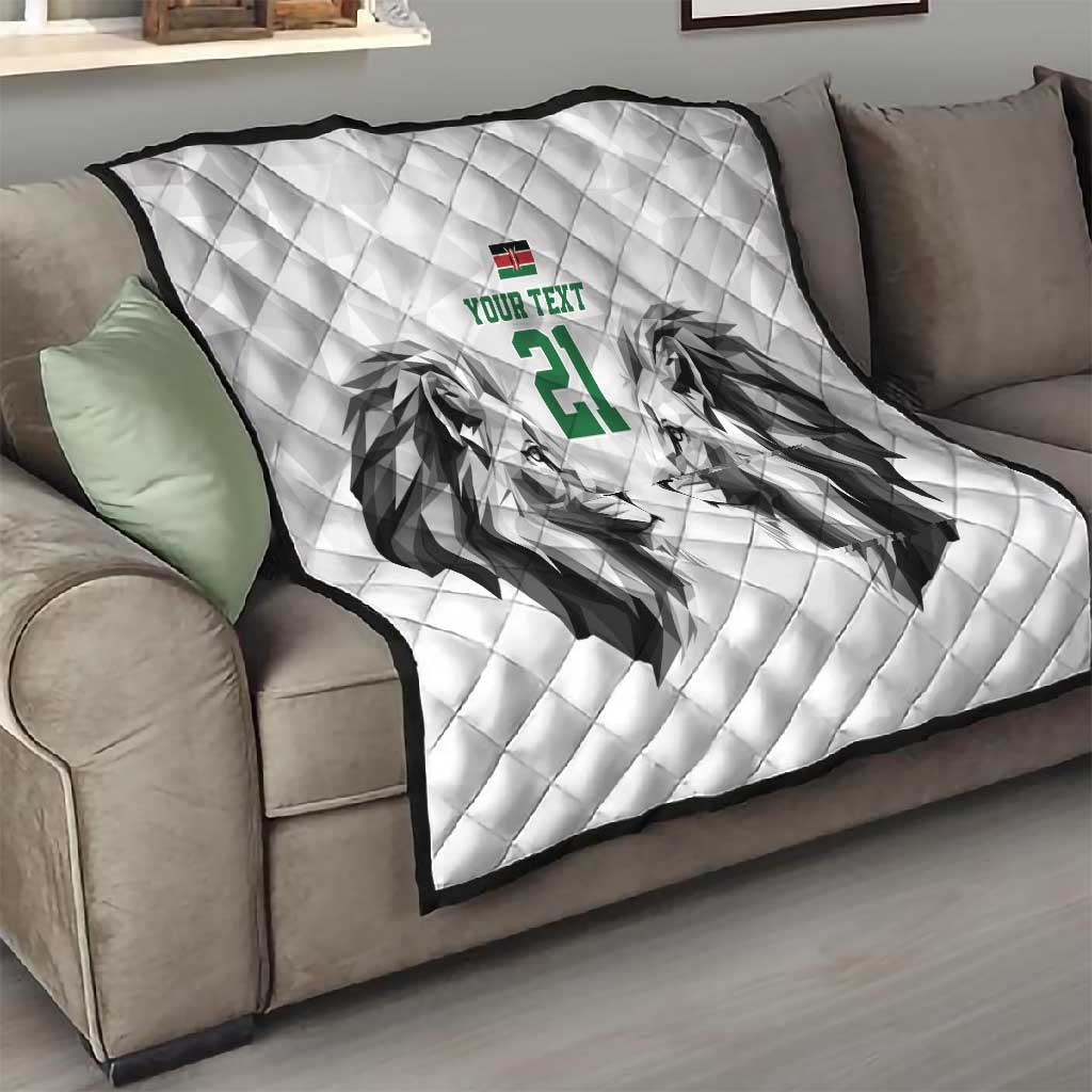Custom Rugby Africa Kenya Quilt White Kenyan 22-23 Motif LT9