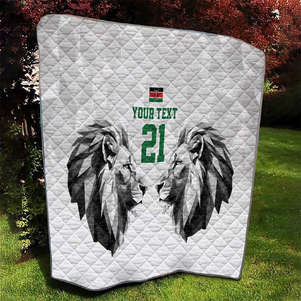 Custom Rugby Africa Kenya Quilt White Kenyan 22-23 Motif LT9