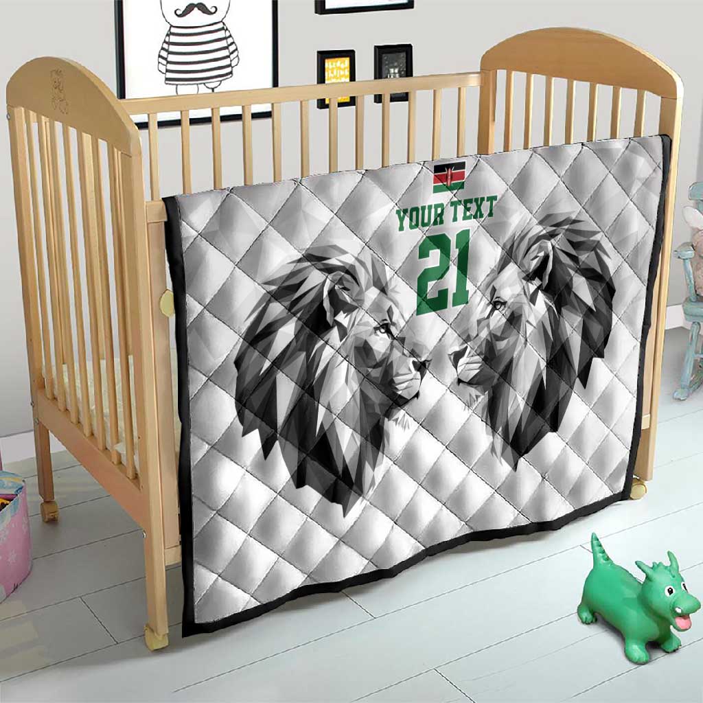 Custom Rugby Africa Kenya Quilt White Kenyan 22-23 Motif LT9