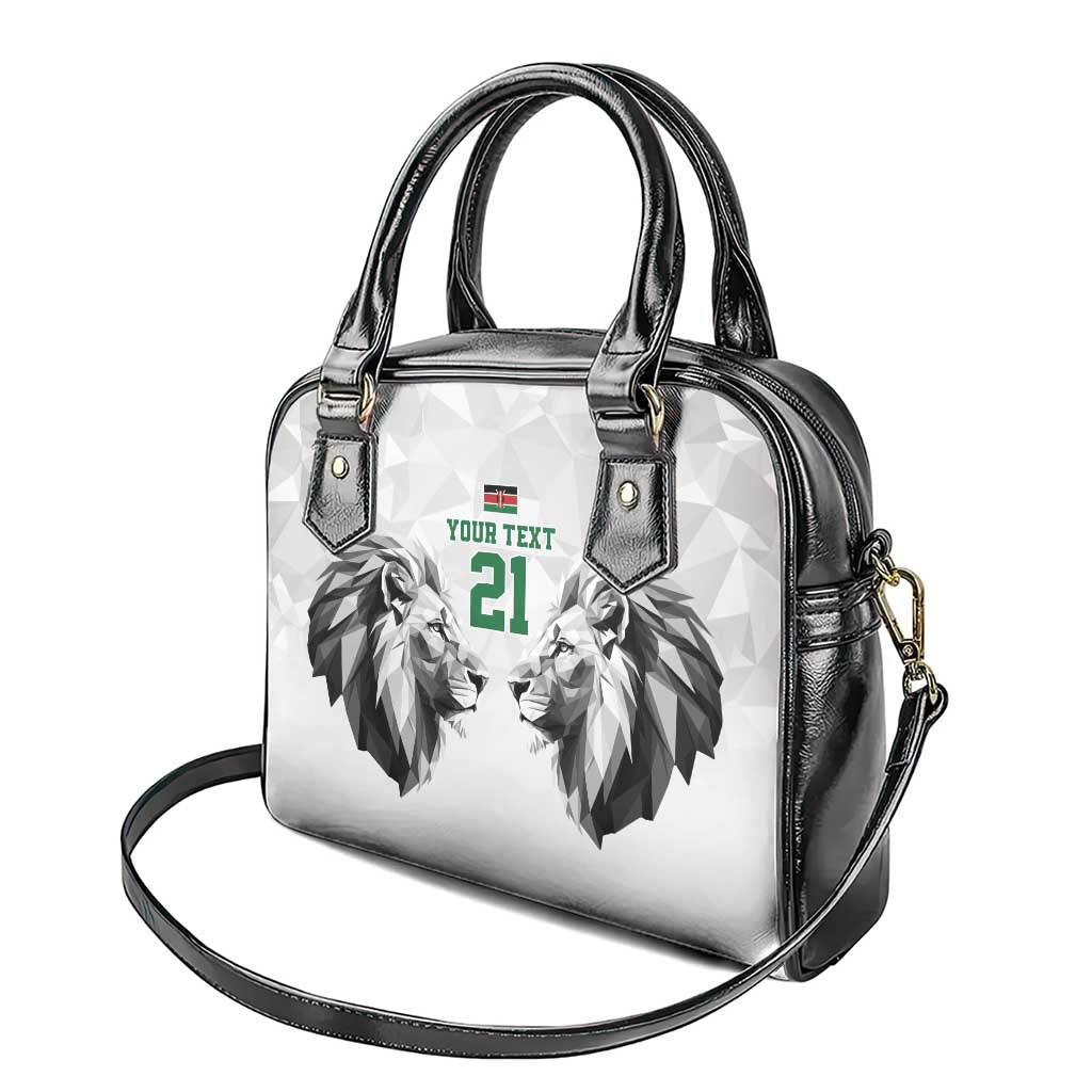 Kenya Rugby Custom Shoulder Handbag White Kenyan 22-23 Motif LT9