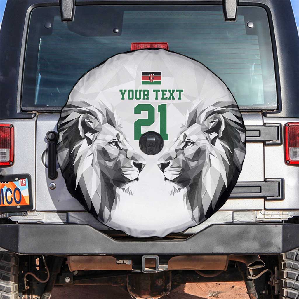 Kenya Rugby Custom Spare Tire Cover White Kenyan 22-23 Motif LT9