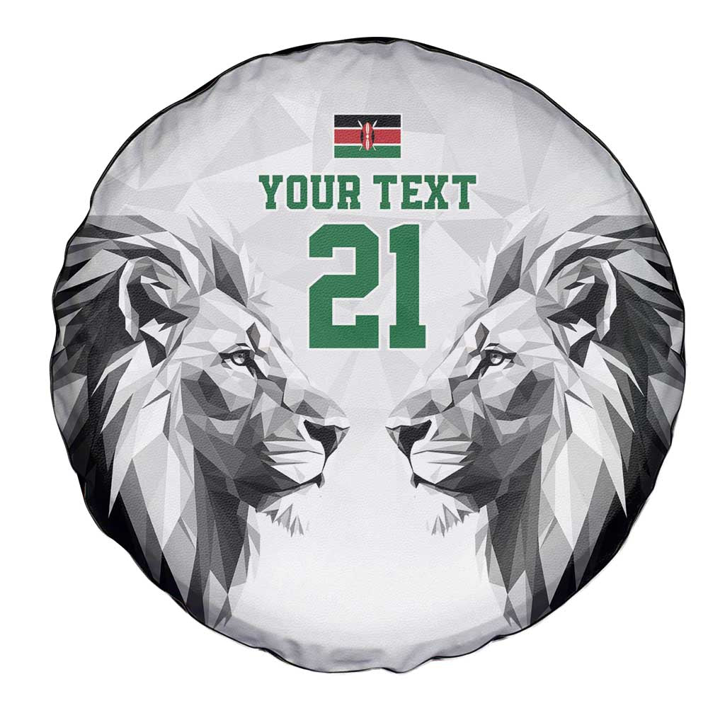Kenya Rugby Custom Spare Tire Cover White Kenyan 22-23 Motif LT9