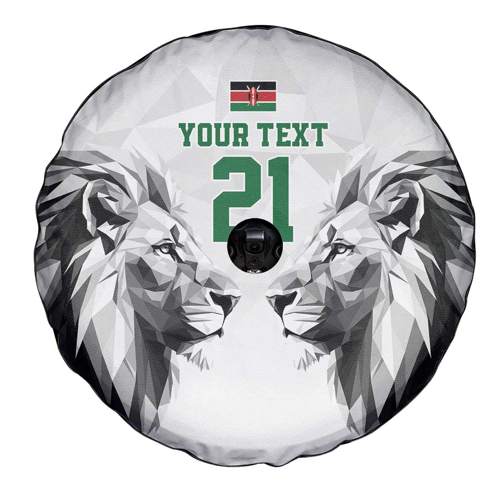 Kenya Rugby Custom Spare Tire Cover White Kenyan 22-23 Motif LT9