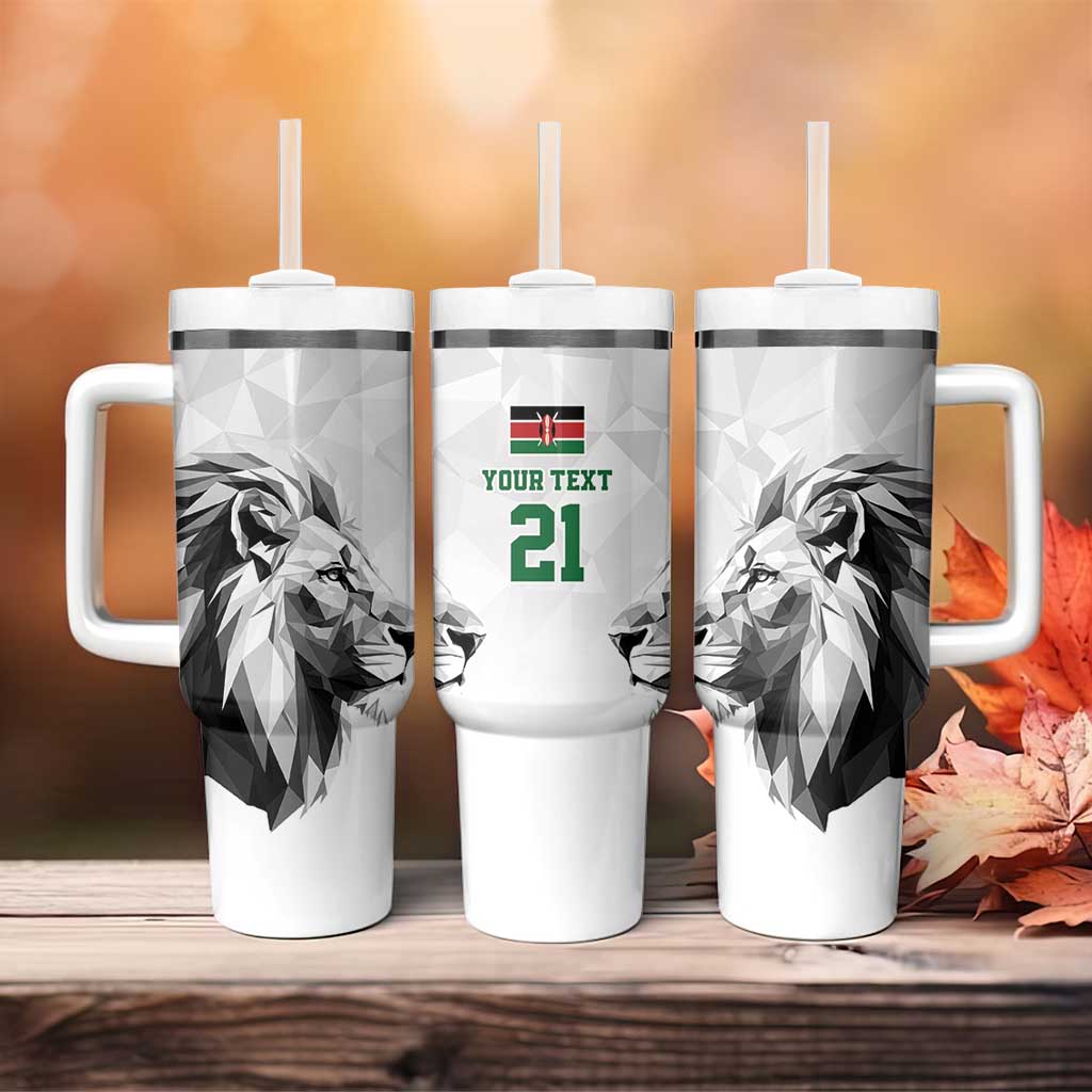 Custom Rugby Africa Kenya Tumbler With Handle White Kenyan 22-23 Motif LT9