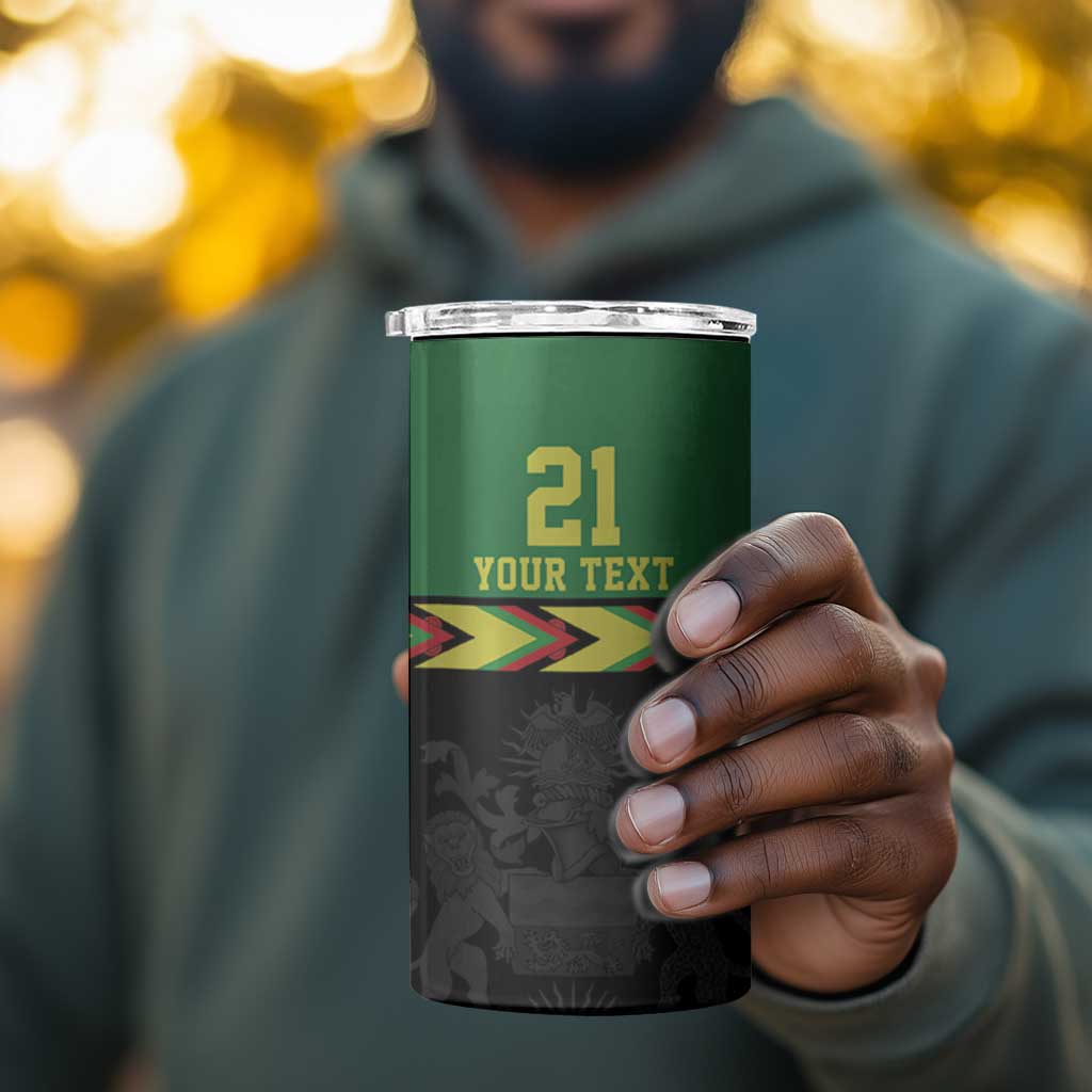 Custom Cricket Africa Malawi 4 in 1 Can Cooler Tumbler Malawi Chevron Pattern LT9