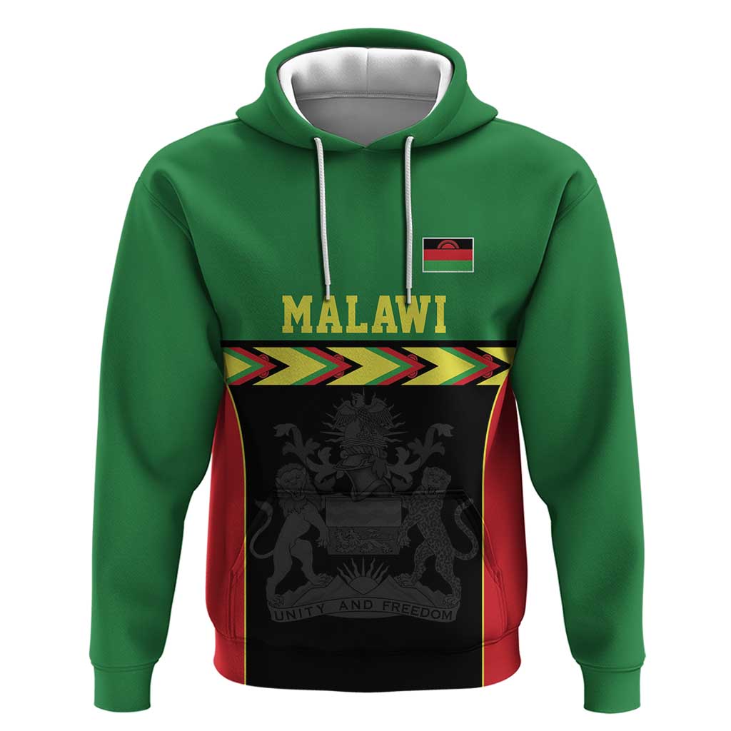 Malawi Cricket Custom Hoodie Malawi Chevron Pattern LT9