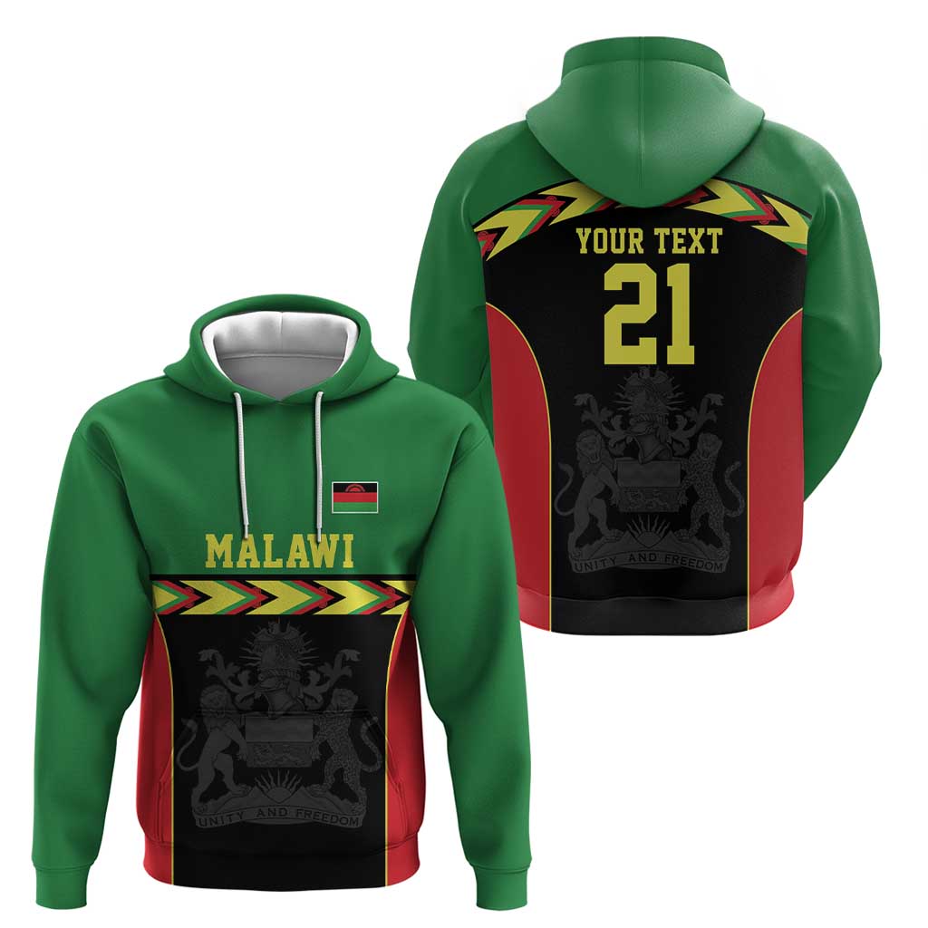 Malawi Cricket Custom Hoodie Malawi Chevron Pattern LT9