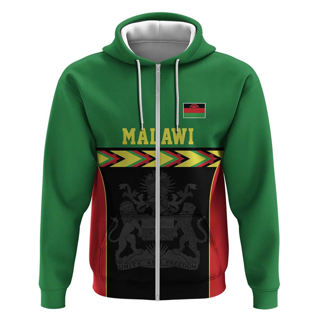 Malawi Cricket Custom Hoodie Malawi Chevron Pattern LT9