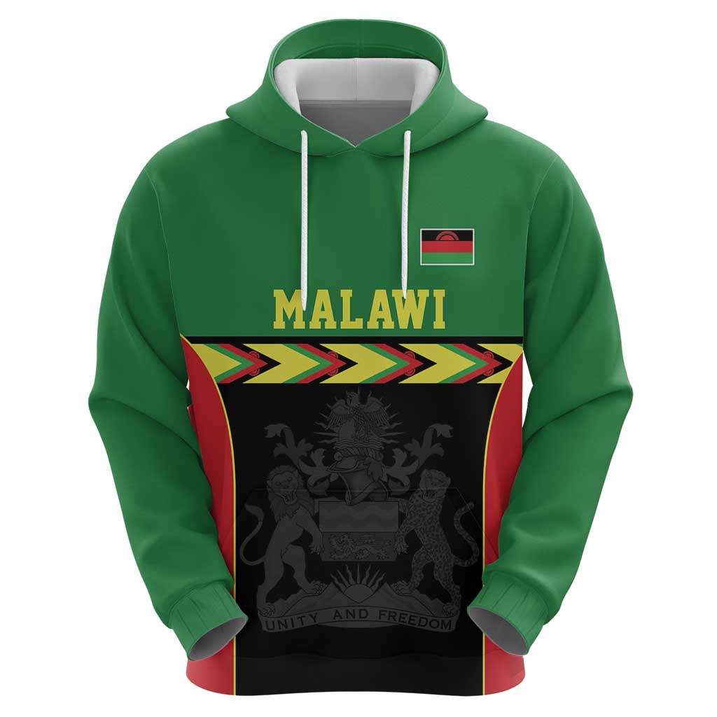 Malawi Cricket Custom Hoodie Malawi Chevron Pattern LT9