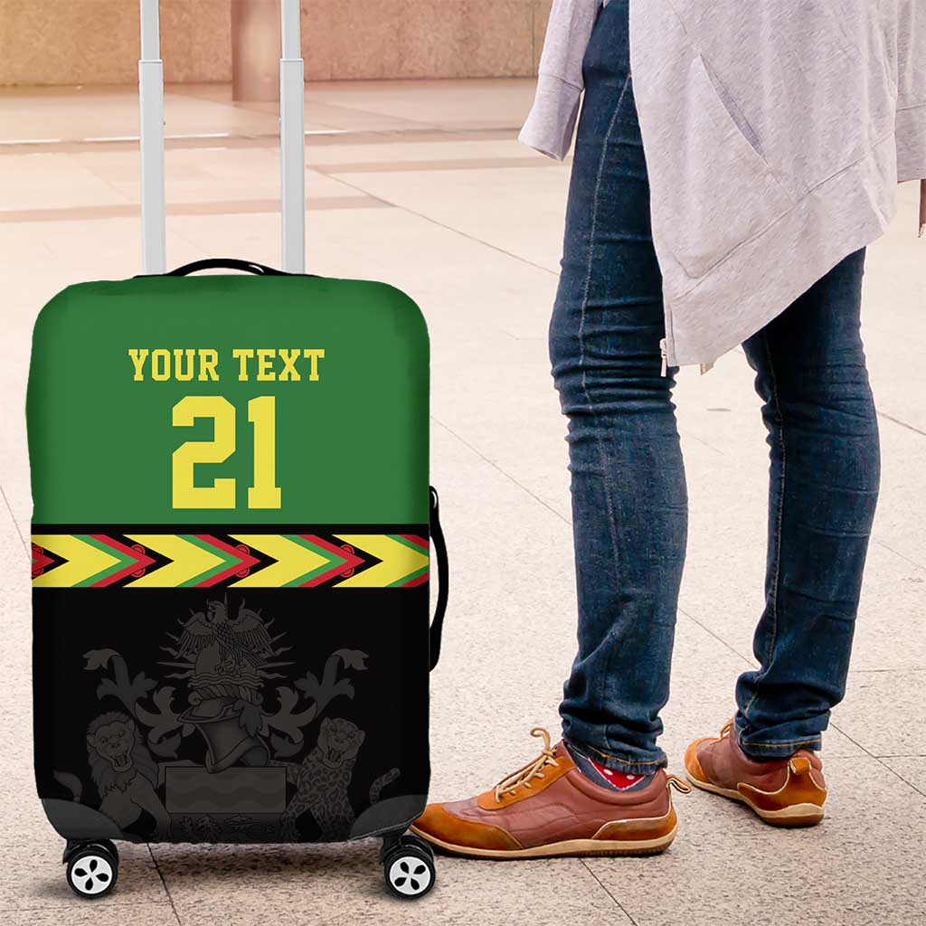 Malawi Cricket Custom Luggage Cover Malawi Chevron Pattern LT9