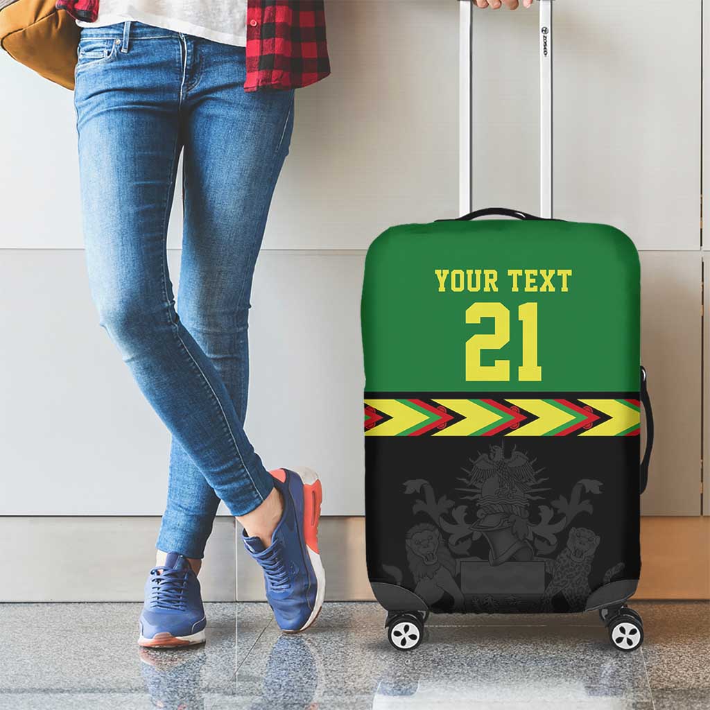 Malawi Cricket Custom Luggage Cover Malawi Chevron Pattern LT9