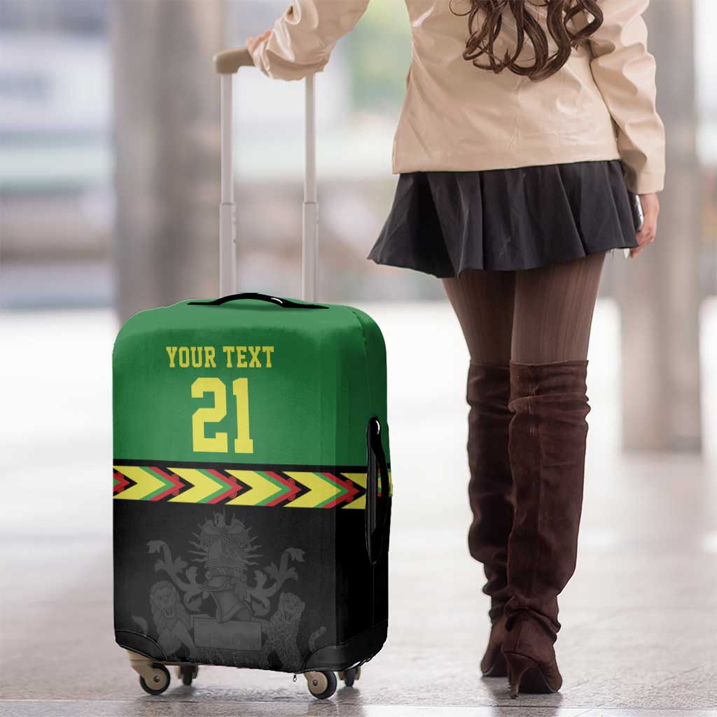 Malawi Cricket Custom Luggage Cover Malawi Chevron Pattern LT9