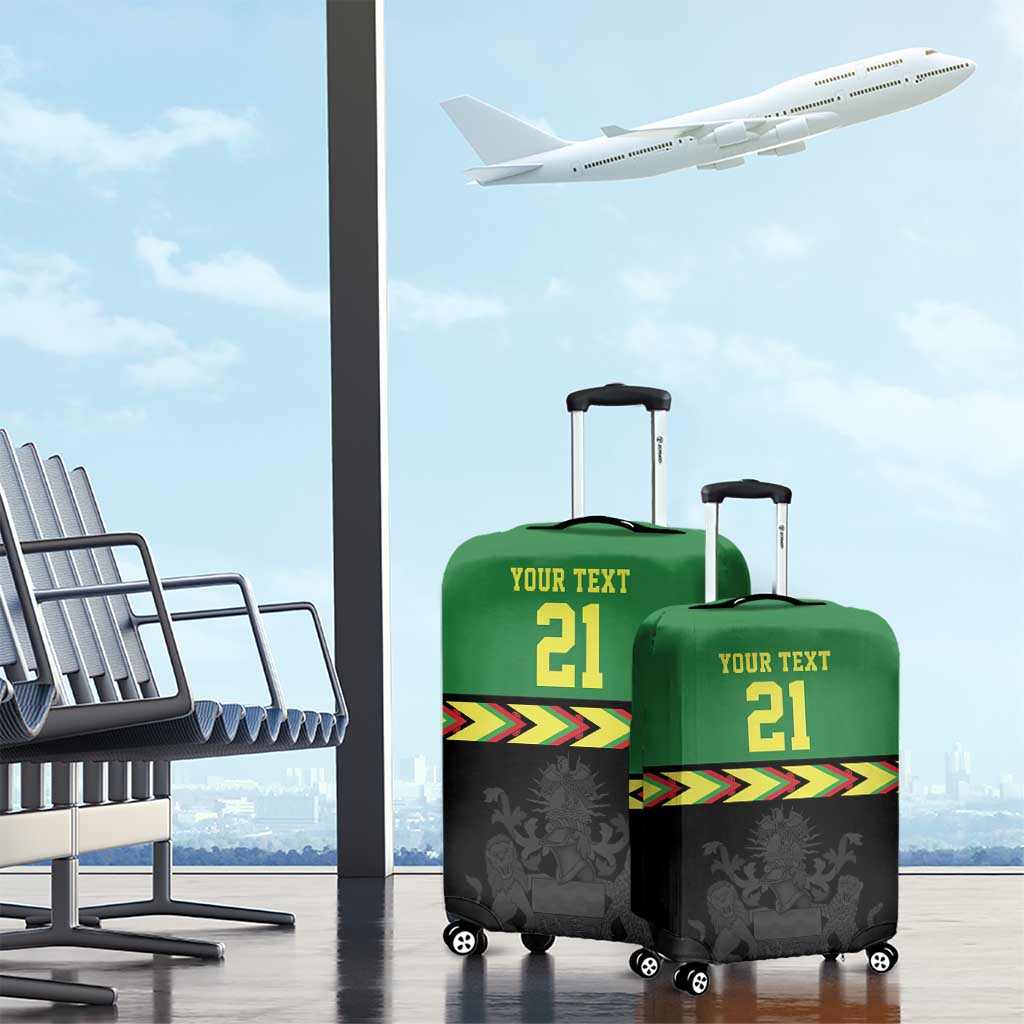 Malawi Cricket Custom Luggage Cover Malawi Chevron Pattern LT9