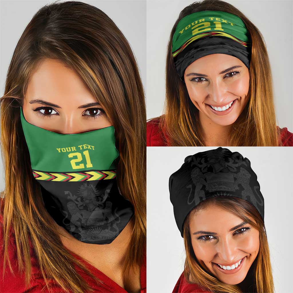 Malawi Cricket Custom Neck Gaiter Malawi Chevron Pattern LT9
