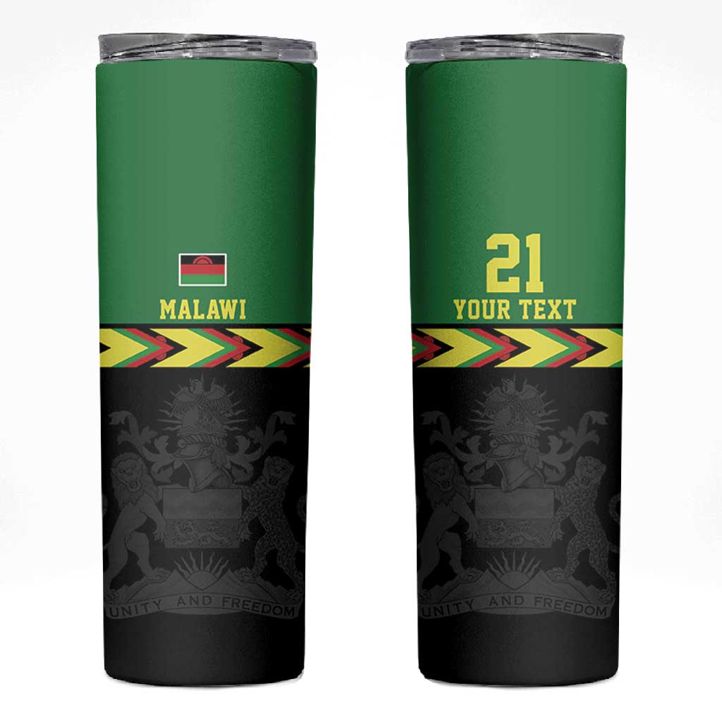 Custom Cricket Africa Malawi Skinny Tumbler Malawi Chevron Pattern LT9