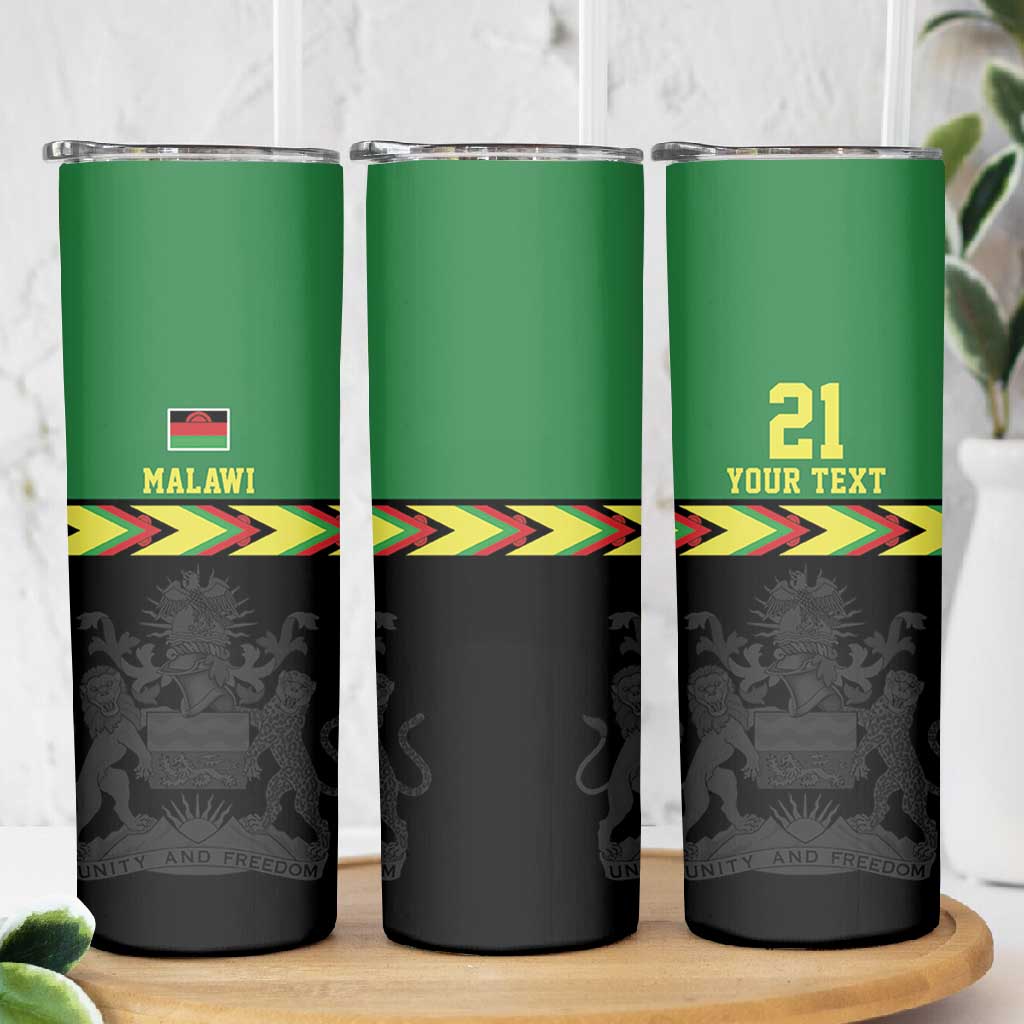 Custom Cricket Africa Malawi Skinny Tumbler Malawi Chevron Pattern LT9