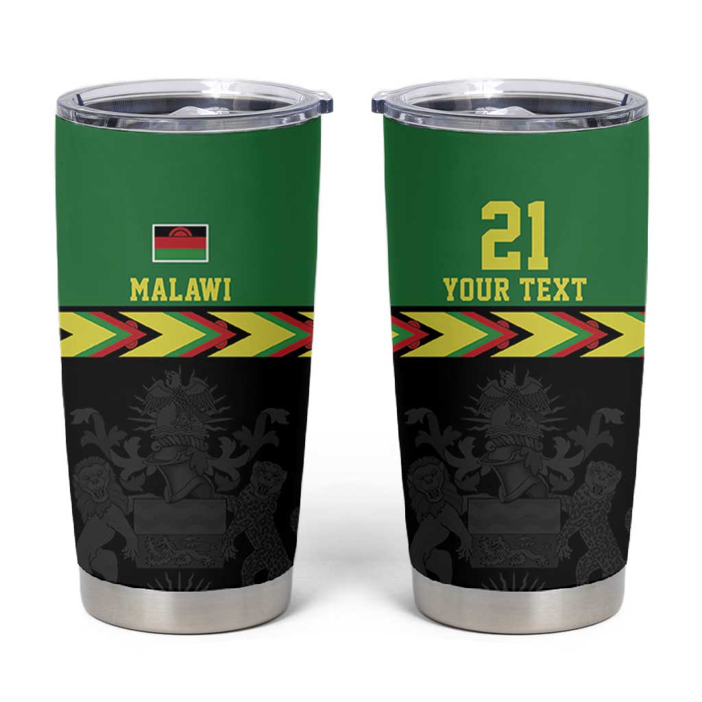 Custom Cricket Africa Malawi Tumbler Cup Malawi Chevron Pattern LT9