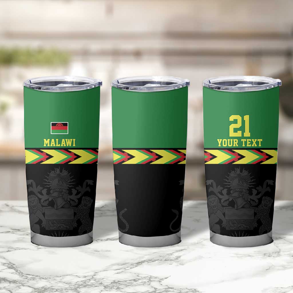Custom Cricket Africa Malawi Tumbler Cup Malawi Chevron Pattern LT9