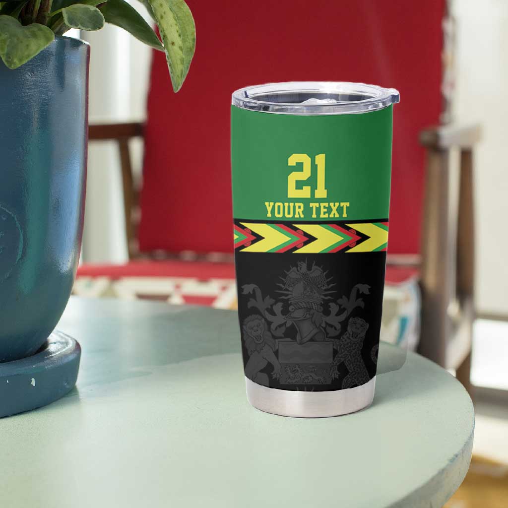 Custom Cricket Africa Malawi Tumbler Cup Malawi Chevron Pattern LT9