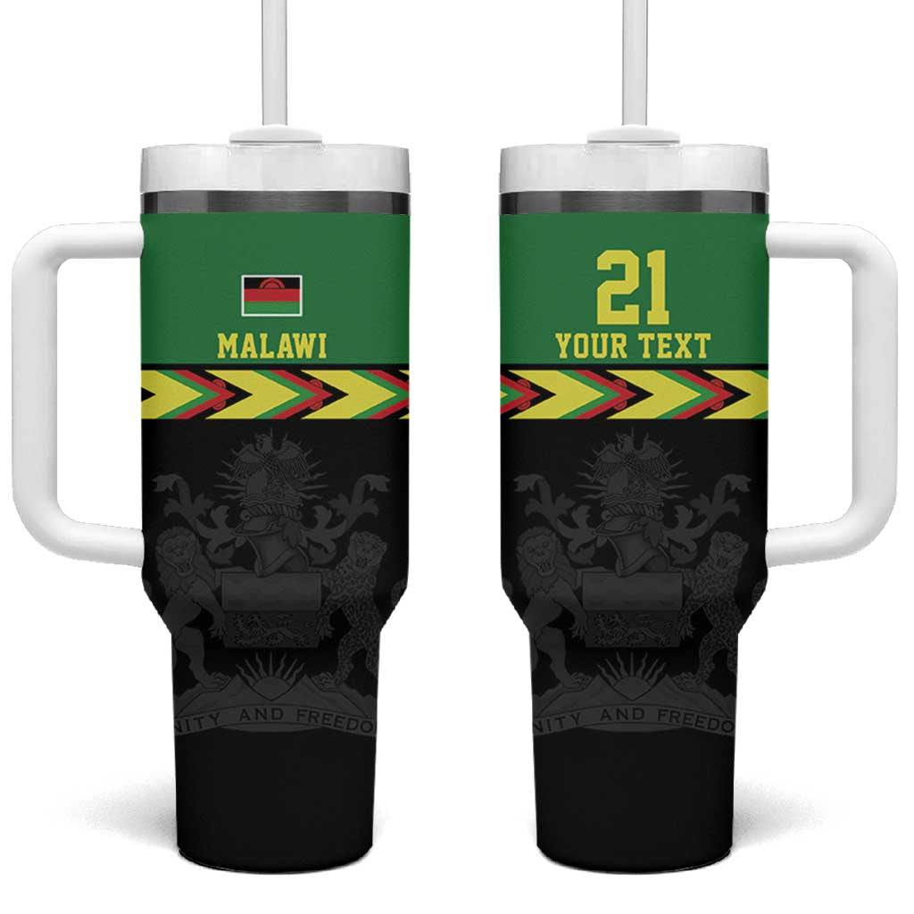 Custom Cricket Africa Malawi Tumbler With Handle Malawi Chevron Pattern LT9