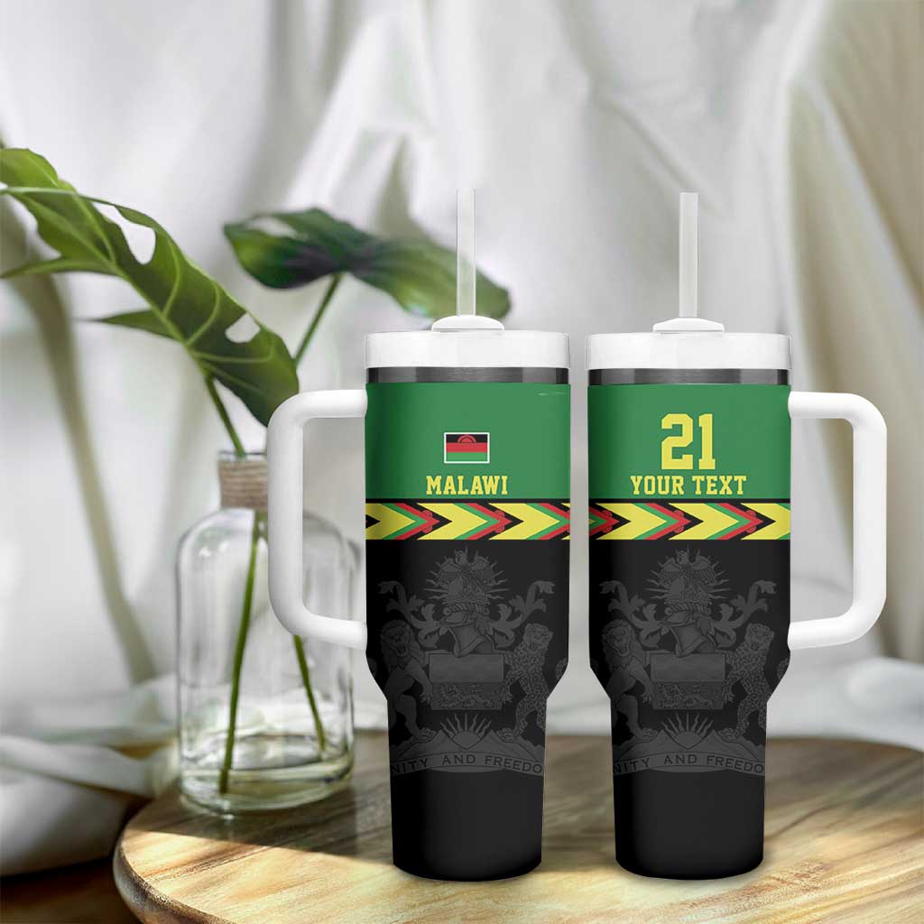 Custom Cricket Africa Malawi Tumbler With Handle Malawi Chevron Pattern LT9