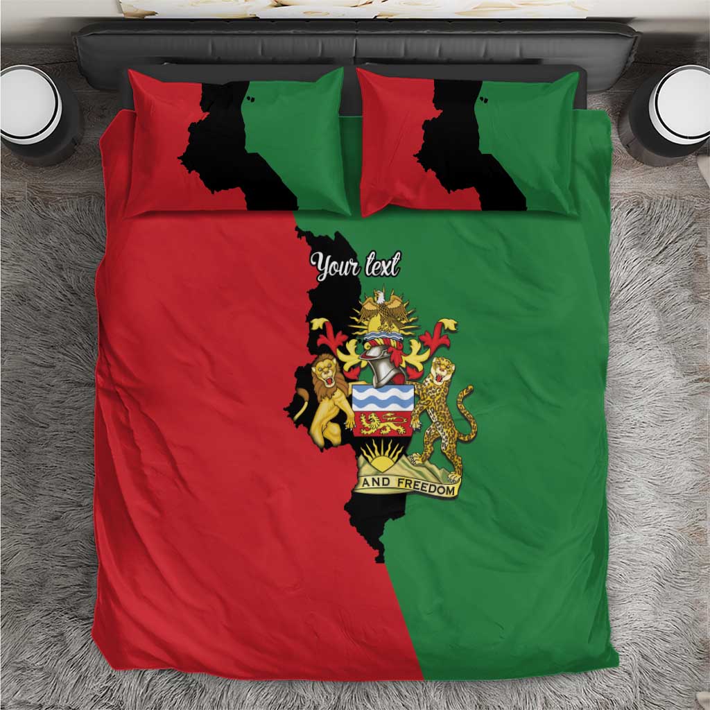 Malawi Flag Map Bedding Set Simple Malawi Emblem Coat of Arms LT9
