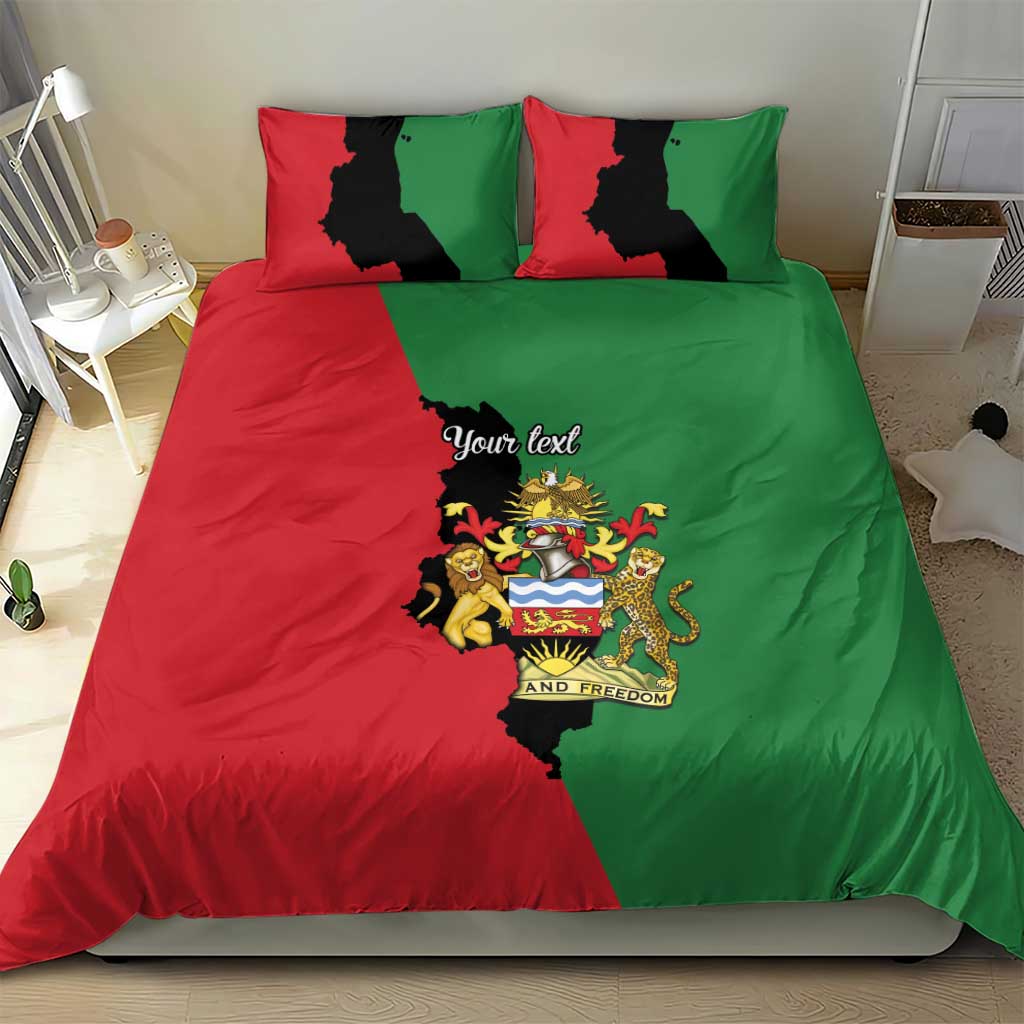 Malawi Flag Map Bedding Set Simple Malawi Emblem Coat of Arms LT9