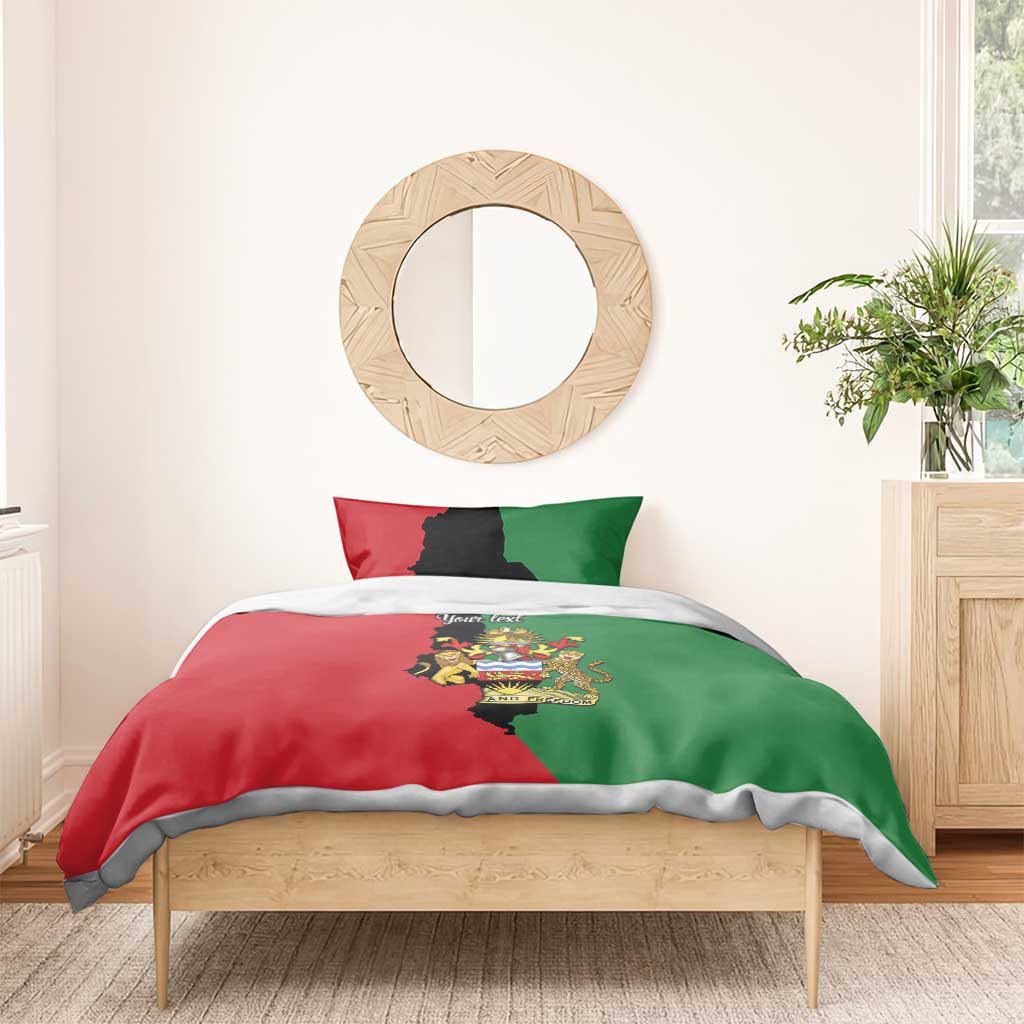 Malawi Flag Map Bedding Set Simple Malawi Emblem Coat of Arms LT9