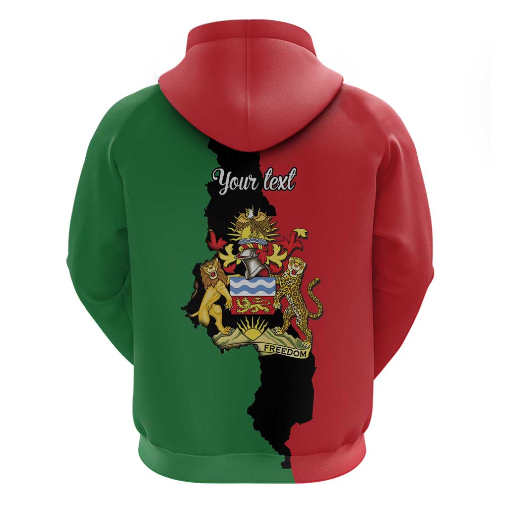 Malawi Flag Map Hoodie Simple Malawi Emblem Coat of Arms LT9