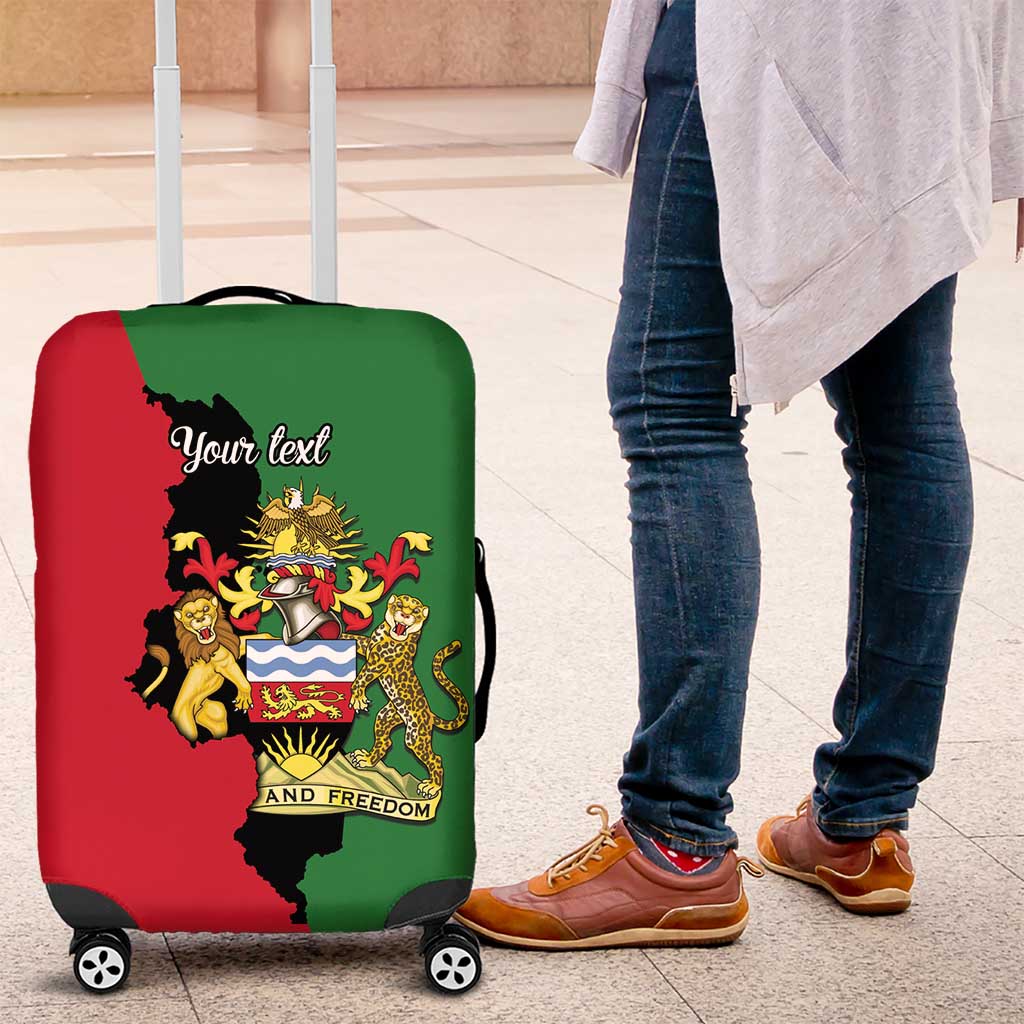 Malawi Flag Map Luggage Cover Simple Malawi Emblem Coat of Arms LT9
